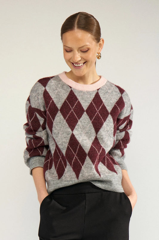 Trui Ruit-Nutikla Pull