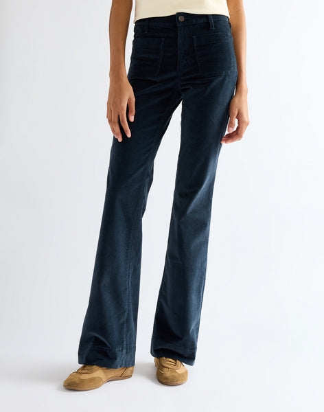 Broek Grijs-Flare Torte Pant