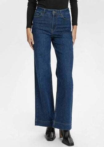 Jeans Blauw-Nuparis Jeans Long Dark Blue