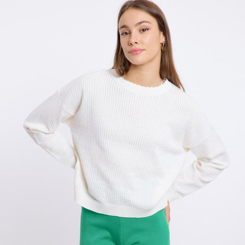 Trui Wit-Canelle Pull