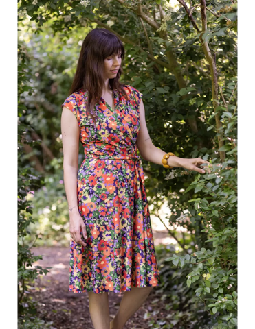 Jurk Jeans-Cross Over Dress Tuscany (Fairtrade)