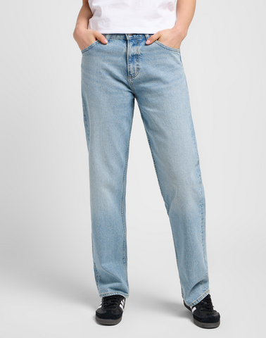 Jeans Blauw-Rider Classic Relaxed Straight Light The Way