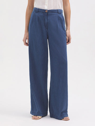 Broek Krijtstreep- Striped Denim Pants